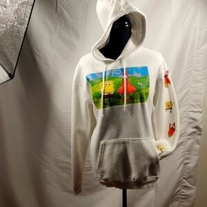 Nickelodeon SpongeBob Squarepants White Hoodie Size Small